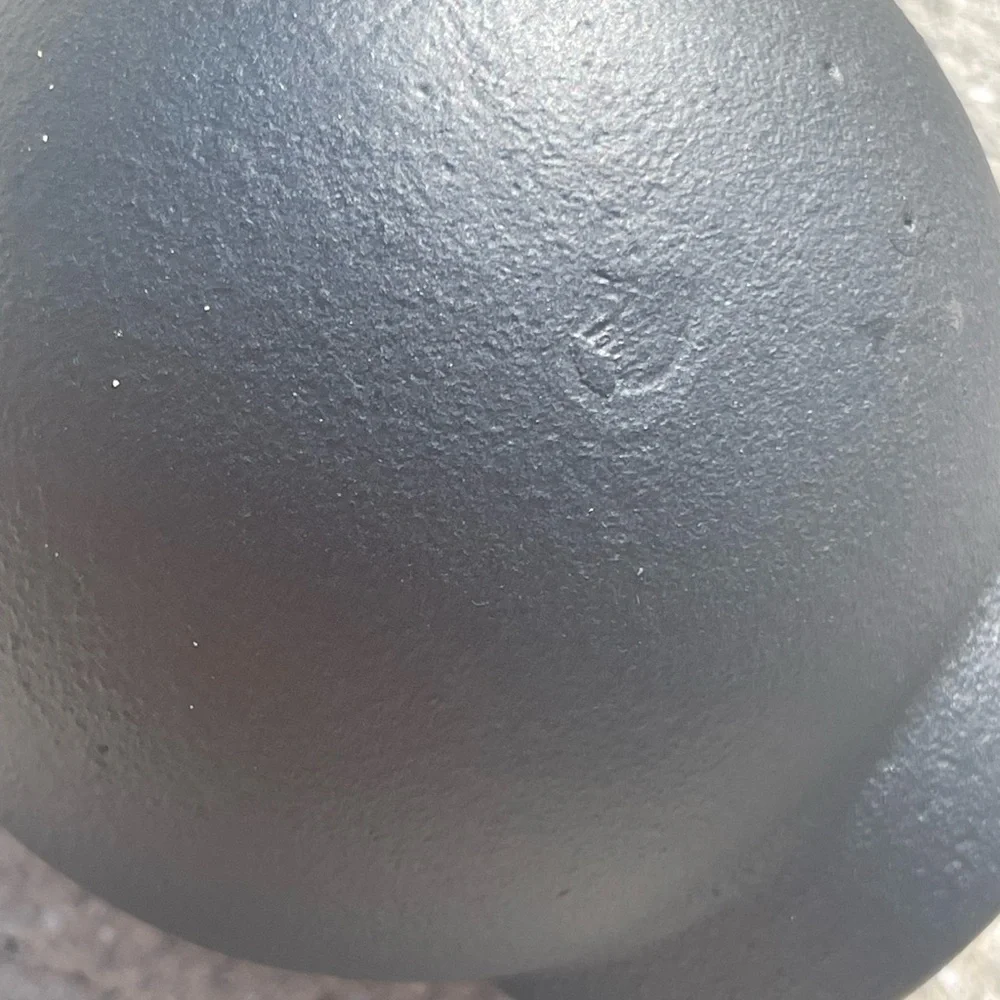 RH Restoration Hardware INDUSTRIAL HAND-FORGED SMOOTH BALL FINIAL BLACKENED IRON